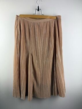 Maeve Pleated A-Line Skirt in Blush